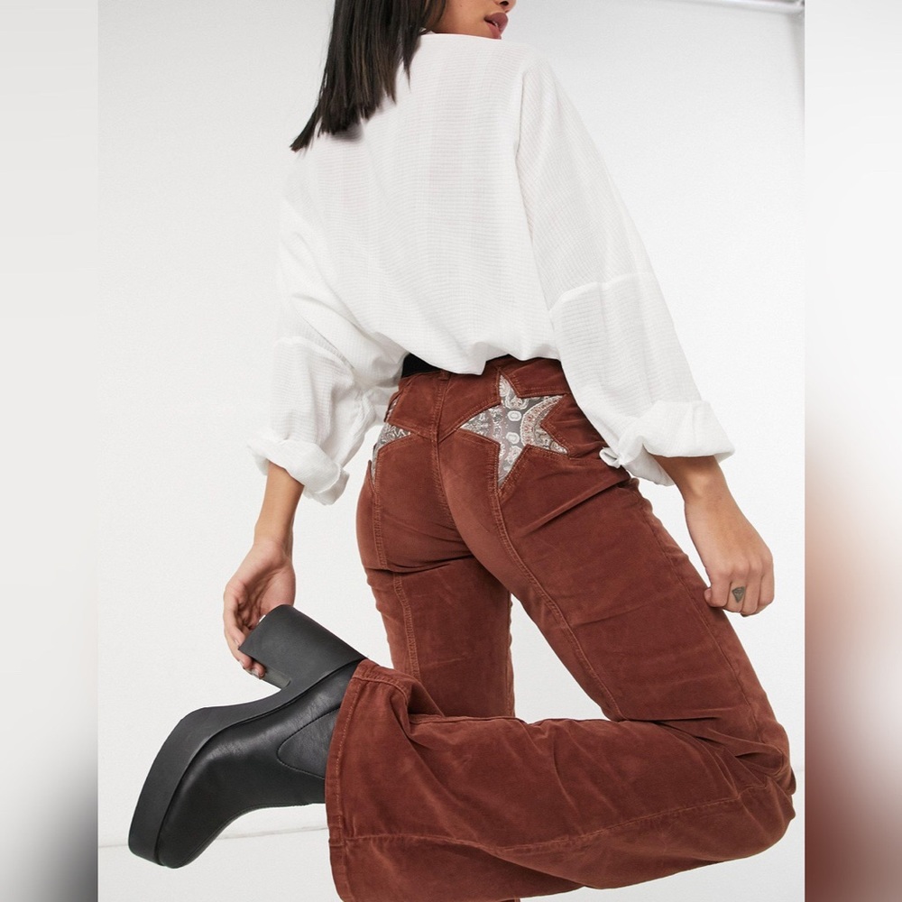 Free People firecracker Corduroy Flared Jeans